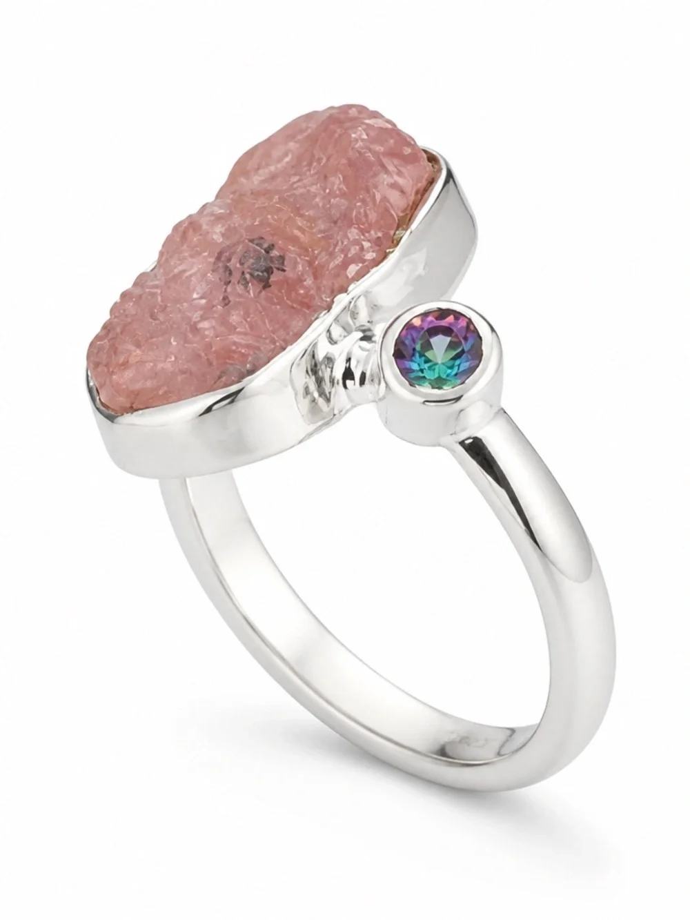 NEW! Rose Quartz & Mystic Quartz Ring
